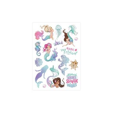 Papierdrachen Set di Tatuaggi Metallici – Sirene