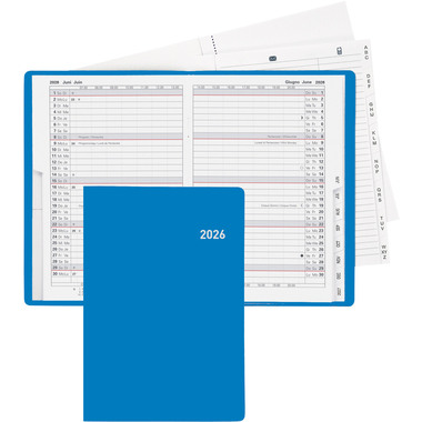 BIELLA Agenda Istanbul 2026 855612050026U 1M/2P blu ML 10.6x15.3cm