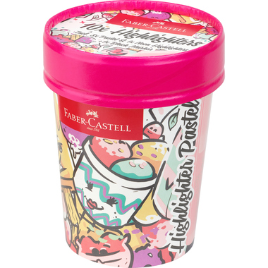 FABER-CASTELL Leuchtstift Icecream cup 1-5mm 254696 pastell 10 Stück