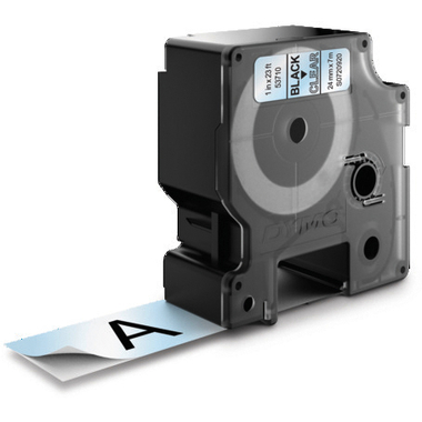 DYMO Schriftband D1 S0720920 schwarz/transp. 24mm/7m