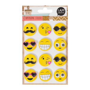 I AM CREATIVE 3D Emojis 4087.464 12 pcs.