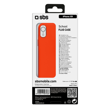 Cover fluo morbida e leggera per iPhone XR