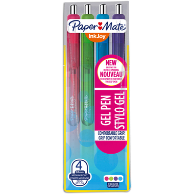 PAPERMATE InkJoy Gel M/0,7mm 1978321 magenta,violett,h'grün,h'blau