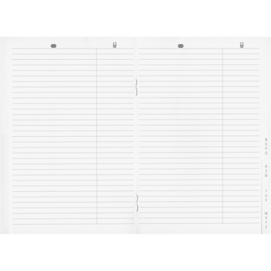 BIELLA Istanbul Adressregister 85560800U 16 Seiten 10.6x15.3cm