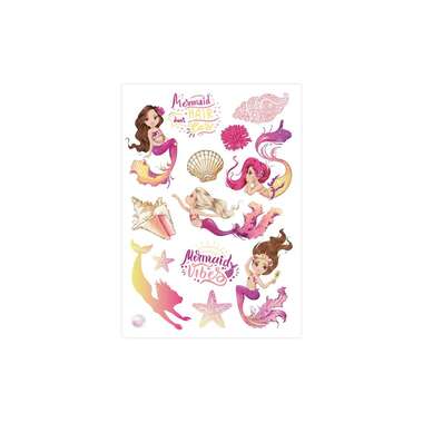 Papierdrachen Set di Tatuaggi Metallici – Sirene