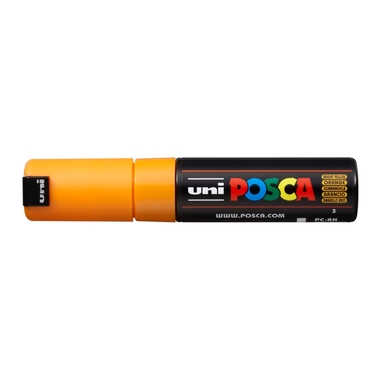 POSCA Marker 8mm PC8K B.YELLO sonnengelb, Keilspitze