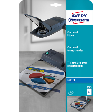 AVERY ZWECKFORM Film Overhead A4 2503 0,11mm inkjet 10 pcs.