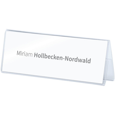DEFLECTO Tischnamenschilder 48701 transparent A5