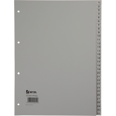HETZEL Répertoires PP A4 25245481 grau 1-31