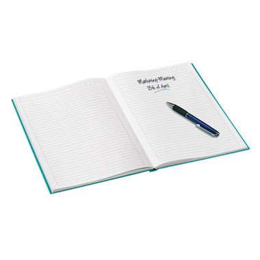 LEITZ Notizbuch WOW A5 46271051 liniert, 90g eisblau