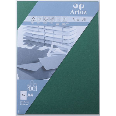ARTOZ Cartes 1001 A4 107696143 220g, racing green 5 feuilles