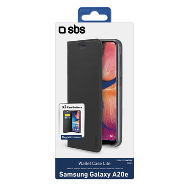 Bookcase mit Kartenfächern für das Samsung Galaxy A20e