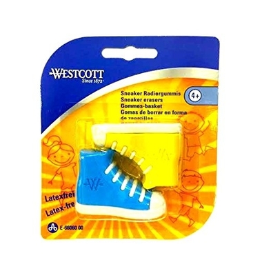 WESTCOTT Gomme à effac. Sneaker E-6606000 coul. ass. 2 pcs.