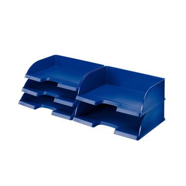 LEITZ Briefablage Jumbo Plus quer 52190035 blau