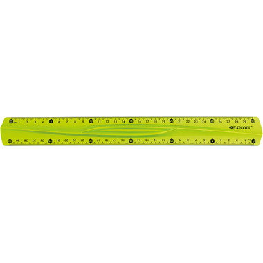 WESTCOTT Lineal, flexibel E-10222 00 30cm blau/rot/grün