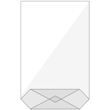 BÜROLINE Sachet avec fond 120×225mm 423003 transparent 10 pcs.