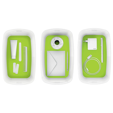 LEITZ MyBox S avec couvercle 5lt 5229-10-54 blanc/vert