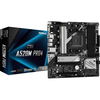 ASRock Carte mère A520M Pro4
