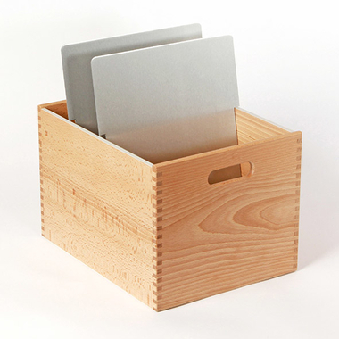 FLÜCK Karteikasten A4 A4HOCH/30 Buche 23.3x19.8x30cm