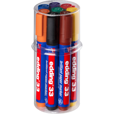EDDING Permanent Marker 33 33-E8 8 Farben ass.