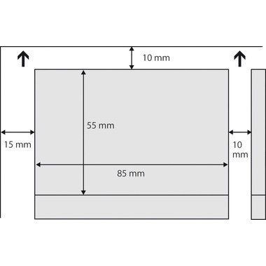 SIGEL Visitenkarten 85x55mm LP797 weiss, 225g 1000 Stück