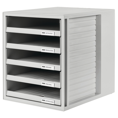 HAN Schubladenbox Schrank-Set 1401-11 grau/grau 5 Fächer