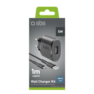 Ladeset: Ladegerät und Micro USB-Kabel