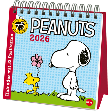 HEYE Cal. in cartolina Peanuts 2026 22963+26 1S/1P TE 16.5x17.7cm