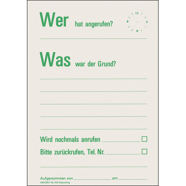 FAVORIT Mitteilungsblock A6 105 recycling 60 Blatt