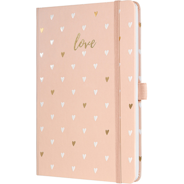 JOLIE Notizbuch Rose Love A5 JN335 rosa, liniert 174 Blatt