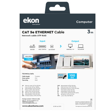 Cavo LAN per collegamenti internet | Ekon