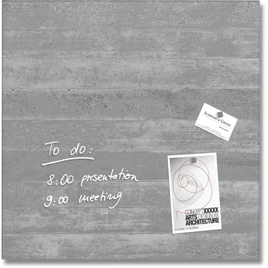 SIGEL Lavagna magnetico vetro GL168 Disegno calcest. 480x480x15mm