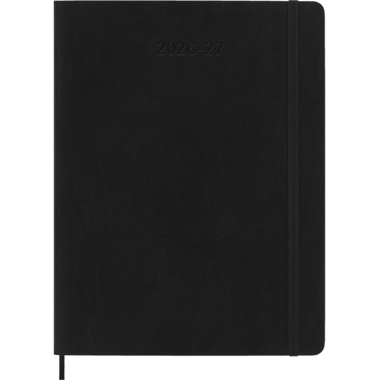 MOLESKINE Wochen-Notizkalender 26/27 DSB18WN4Y27 18M liniert SC schwarz 19x25cm