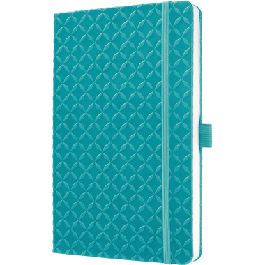JOLIE Carnet HC aqua green JN103 ligné 174 p.,135x203x16mm