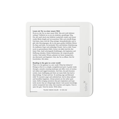 Tolino E-Book Reader Vision Color Bianco