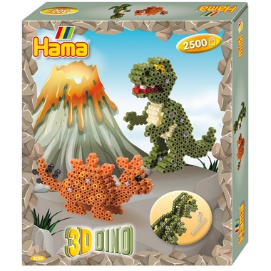 HAMA Set des Perles Midi G1013250-0 3-D Dinos