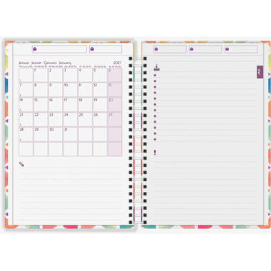 BIELLA Family Organizer Wire-O 2027 809535000027U 1W/2S farbig ML 14.5x20.5cm