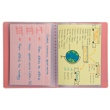 EXACOMPTA Livre présent. Aquarel 11x15cm 5809E ass. 20 pochettes