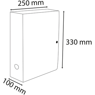 EXACOMPTA Boîte d'archives Skandi A4 89370E assorti 80mm
