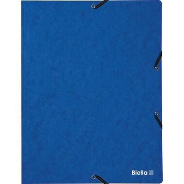BIELLA Gummibandmappe A4 17840105U blau, 355gm2 200 Bl.