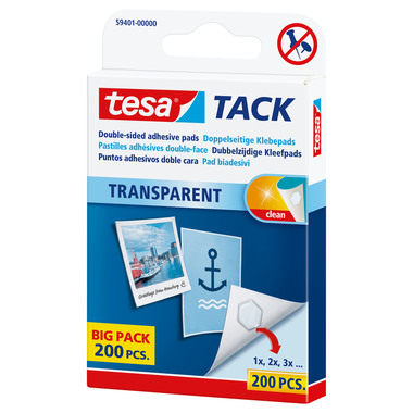 TESA Powerstrips Tack 594010000 200 Stück