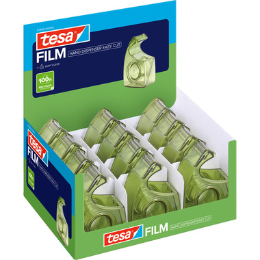 TESA Handabroller 19mmx10m 579550000 Easy Cut Recycled grün