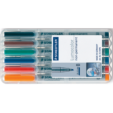 STAEDTLER Lumocolor non-perm. B 312 WP6 6 Farben ass.