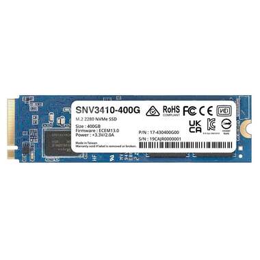 Synology SSD SNV3410 M.2 2280 NVMe 400 GB 