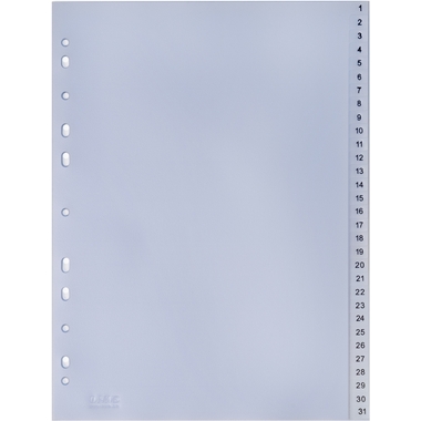 HWB Register PP A4 3604.49 transparent 1-31