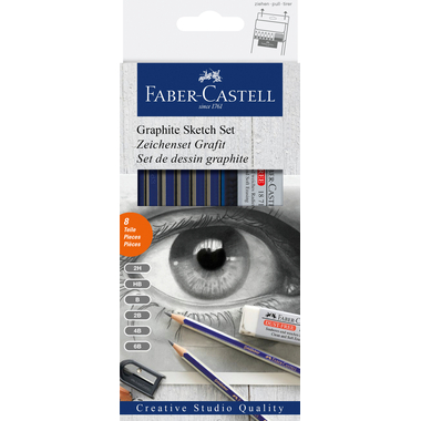 FABER-CASTELL Gesso 114000 Matita, cancell., tempramat.
