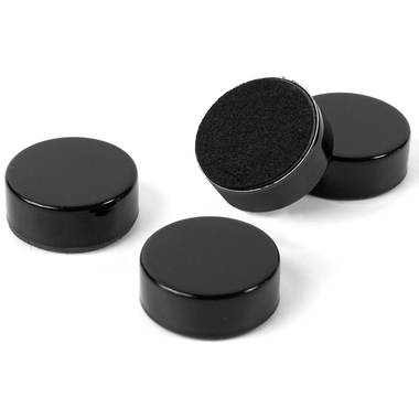 TRENDFORM Aimants Black TF2737 23mm, noir, set de 4