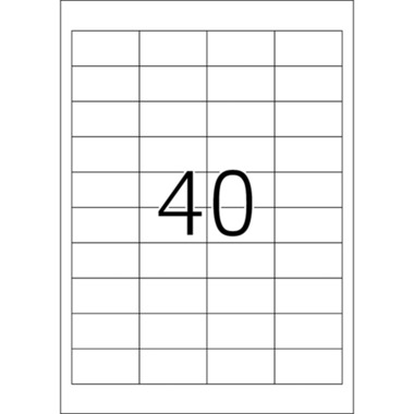 HERMA Étiquet. univers. 48,5x25,4mm 4357 blanc 1000 pcs./25 flls.