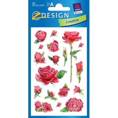 Z-DESIGN Sticker Creative 54337 Rosen 3 Stück