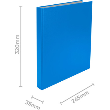 BIELLA Livre présent. Ringo-Plast 3cm 43444205U bleu 4 anneaux A4+